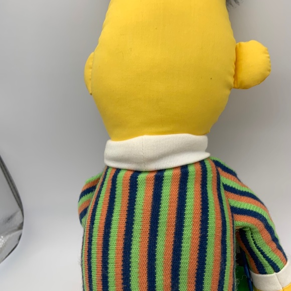 Vintage Sesame Street Bert Jim Henson Retro Muppet Doll Plush w/ Tags - Picture 9 of 16